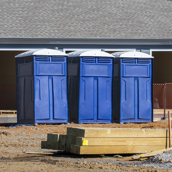 how can i report damages or issues with the portable toilets during my rental period in Montmorenci